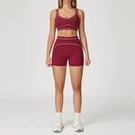 2PCS Yoga Set Gym Clothes Outdoor Sports Outfits Women Tracksuit Gym Fitness Suits Workout Long Sleeved Flared Pants Sportswear