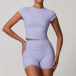 Yoga Set 2PCS Women Tracksuit Nude Feeling Workout Sets Gym Clothes Push Up Fitness Running Sportwear Sport Bra Leggings Suit