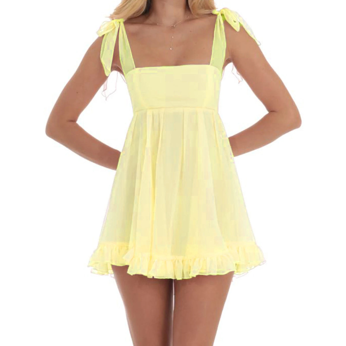 Women Sleeveless Mini Dress Summer Tie-up Straps Floral Print Backless A-Line Dress for Party Beach Streetwear