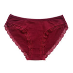 3Pcs/Set Women Lace Briefs Female Underpants Solid Color Pantys M-XL Soft Underwear Sexy Lingerie Intimates Cotton Panties