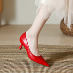 Patent Leather Fashion High Heels 2026Pointed Toe Pumps Elegant Woman Heeled Shoes Shallow Mouth Candy Colored Sexy Single Shoes