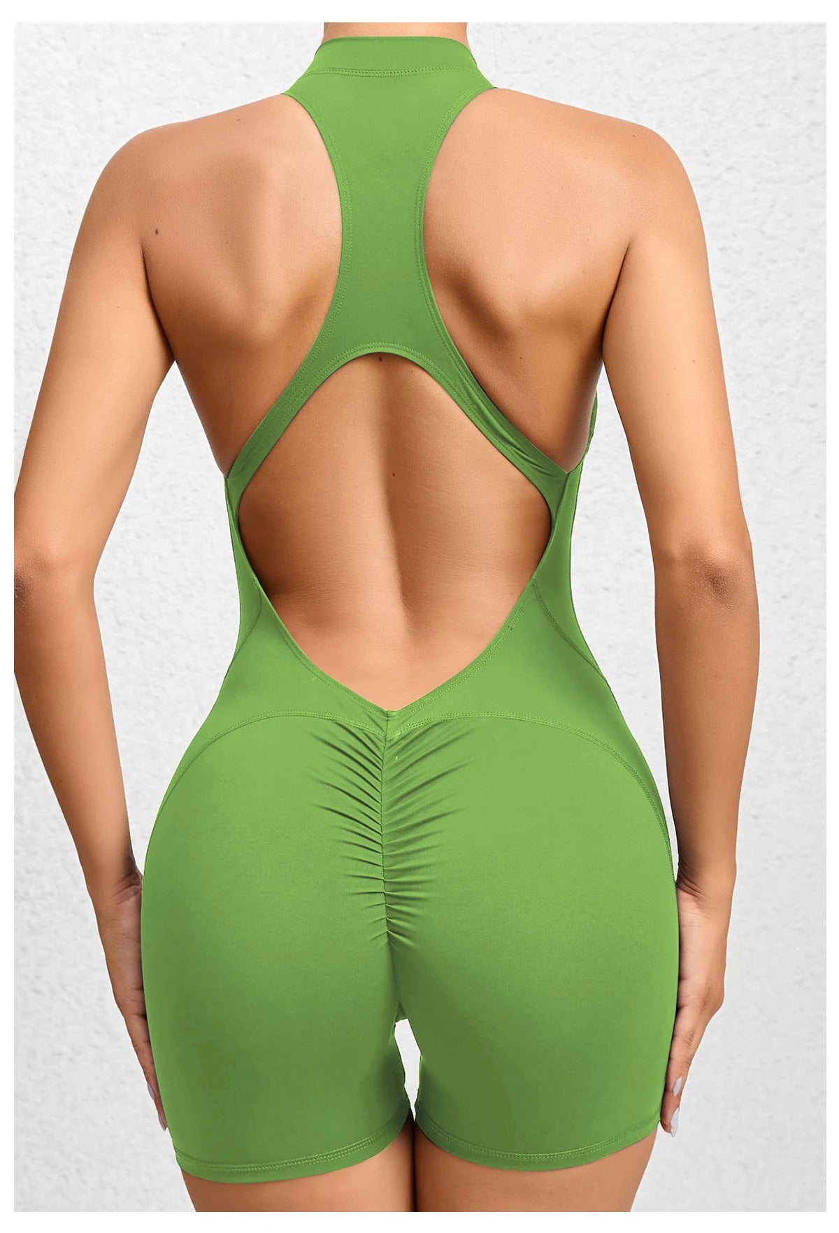 Women Yoga V Backless Jumpsuit Workout Bodysuit Sleeveless Gym Bodycon Sportswear Fitness Yoga Suit One Piece Outfit