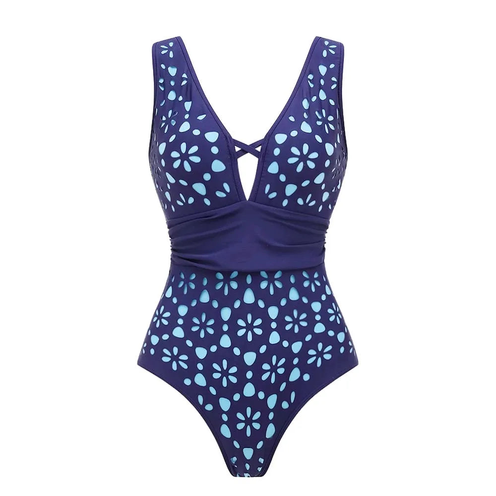 2Pcs Laster Cut Swimsuit Women Sexy Bikini Push Up Swimwear 2025 V Neck Swim Suit Female Bandeau Biquini Bathing Suit Beachwear
