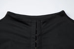 FDYOUI Woman Covered Buttons T-shirts 2026 Summer Short Sleeve Slim Cardigan Tops Ladies Chic Corset Tee Shirt White Black Red