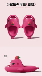 2025 New Shark Slippers Women Men Summer Shoes Cute DIY Strawberry Indoor Street Sandals Girls Boys Beach Shower Slides