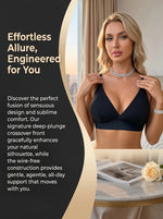 Women's beautiful back lace bra without steel ring bra without padding black women's underwear sexy Lingerie MR3495