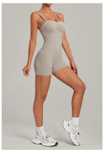 Womens Two Way Wear Bodysuit Sleeveless Yoga Stretch One Piece Romper Sexy Fitness Side Pockets Sportwears Bodysuit