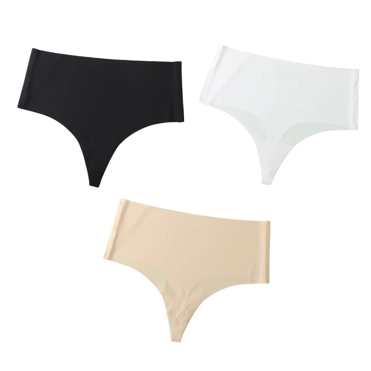 3Pcs/Set G-string Women Thongs High Waist Panties Female Underpants Soft Panty Sexy Lingerie Comfy Seamless Underwear