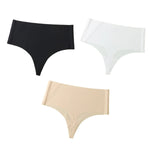 3Pcs/Set G-string Women Thongs High Waist Panties Female Underpants Soft Panty Sexy Lingerie Comfy Seamless Underwear