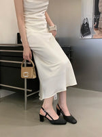 Summer Closed Toe Sandals Buckle Strap Summer Heels Mary Jane Thick Heels French Shallow Lolita Sandals OL Dress Shoes New 2026