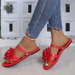 Summer Elegant Round Headed Sexy Flower Women's Casual Sandals FashionableNew Comfortable Slides Women Sandals