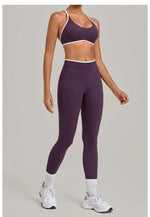 Women's Seamless Yoga Sets Sports Fitness Gym Sleeveless Vest Hip-lifting Slim Fit Pants Suits Running Training Workout Sets