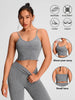 Summer Strappy Tank Tops for Women Vest Sleeveless T-shirts Casual Cami Tops Yoga Tanks Moisture Wicking Seamless Sports Vest
