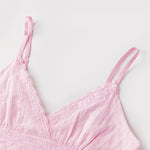 Women Camisole Solid Color Spaghetti Straps V-neck Lace Patchwork Summer Tops for Party Club