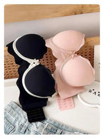 MOYISU Soutien-Gorge Français Sans Armatures 32-38 - Bralette Pureté Anti Affaissement, Set Lingerie Confort Respirant Été Léger