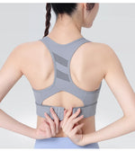 Sports bra, shockproof, high-strength, running, fitness, yoga bra, sports fixed one-piece cup, beautiful back bra