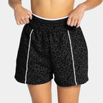 Women Leopard Print Yoga Shorts 3/4 Length Sports Fitness Running Workout Pant Ladies Casual Activewear