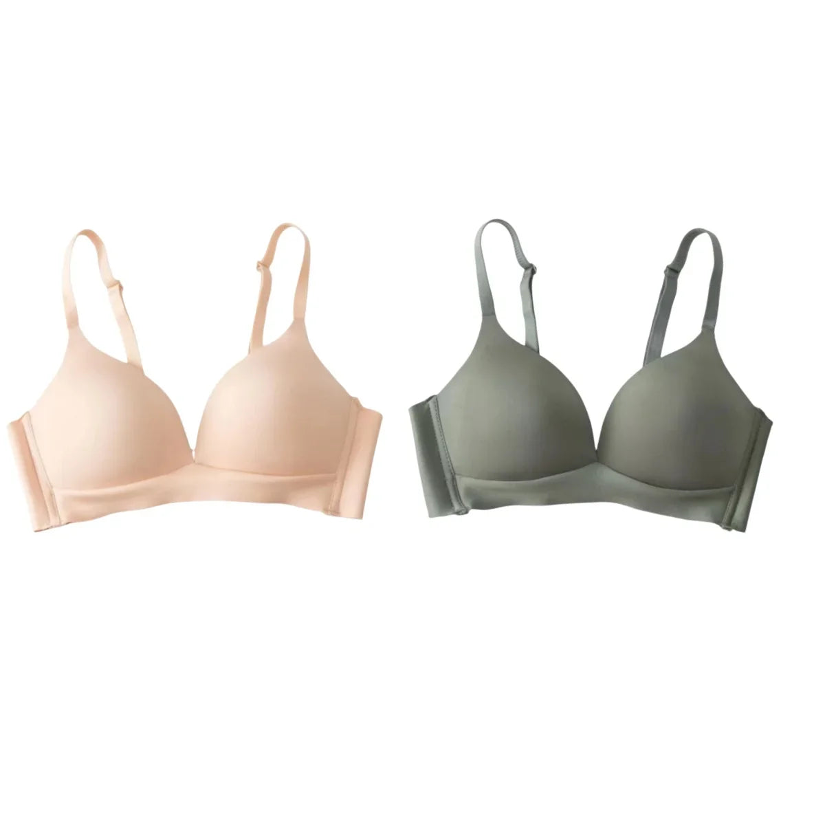 2Pcs/Set Underwear 3/4 Cup Push Up Bra Female S-XXL Seamless Bras For Women Non-wire Bra Sexy Lingerie