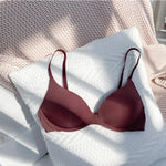 Seamless Wireless Bra, One-piece Smooth Light Breathable Push Up Lingerie, All Season Commute Bra for Teen Girls Small Bust