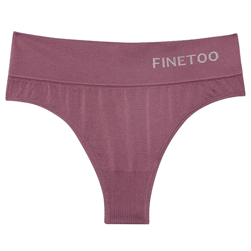 M-2XL Seamless Thongs Women High Waist G-string Ladies Comfortable Bikini Panties Soft Thong Underpants Girls Underwear Lingerie