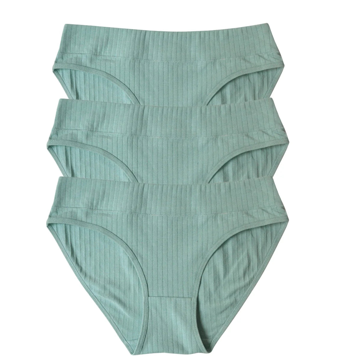 3Pcs/Set Cotton Panties Women Low Waist Briefs Solid Color Underwear Comfort Breathable Panty Sexy Lingerie M-XL Intimates