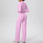 Yoga Set 3PCS Women Workout Sets Sportswear Gym Clothing Fitness zipper Long Sleeve High Waist Leggings Sports Suits Yoga Suit