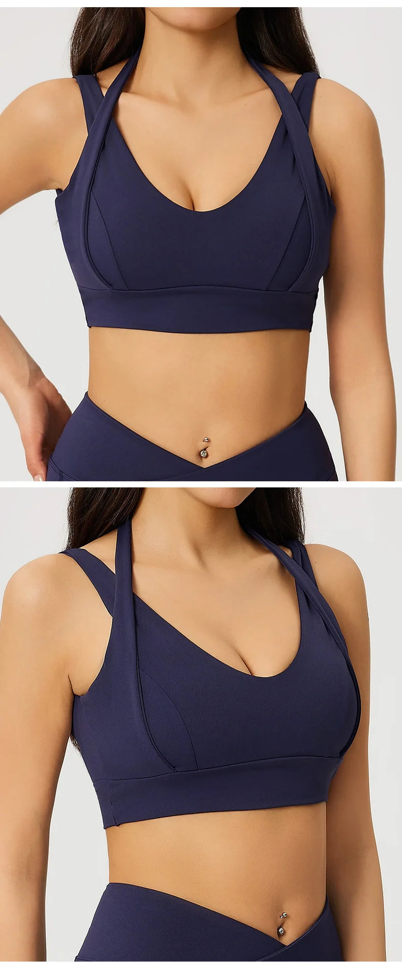 High Strength Gym Top Women Sports Bra Running Back Cross Yoga Bra Breathable Sports Underwear Women Fitness Workout Top Women