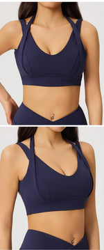 High Strength Gym Top Women Sports Bra Running Back Cross Yoga Bra Breathable Sports Underwear Women Fitness Workout Top Women