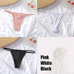 New 3PCS/Set Cotton Bikini Panties Women Sexy Solid Color Low Waist Thongs Female Breathable G-String Underwear Comfort Lingerie