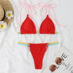 2026 New Fashion Sexy Bikini Solid Swimsuit Women Swimwear Push Up Set Brazilian Bathing Suit Summer Beach Wear Swimming