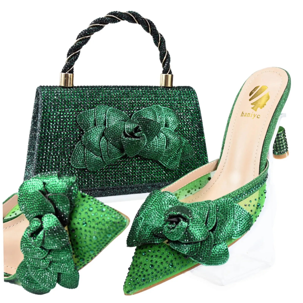 DoershowLastest Italian Design Fashion Style Ladies Shoes with Matching Bag Set 2025 Nigerian Shoes and Bag SetHA1-1