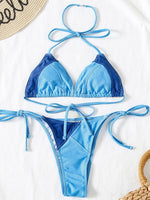 Sexy Leopard Bikini 2025 Halter Swimsuit Women String Swimwear Female Micro Bikini Set Brazilian Bathing Suit Push Up Swim Wear