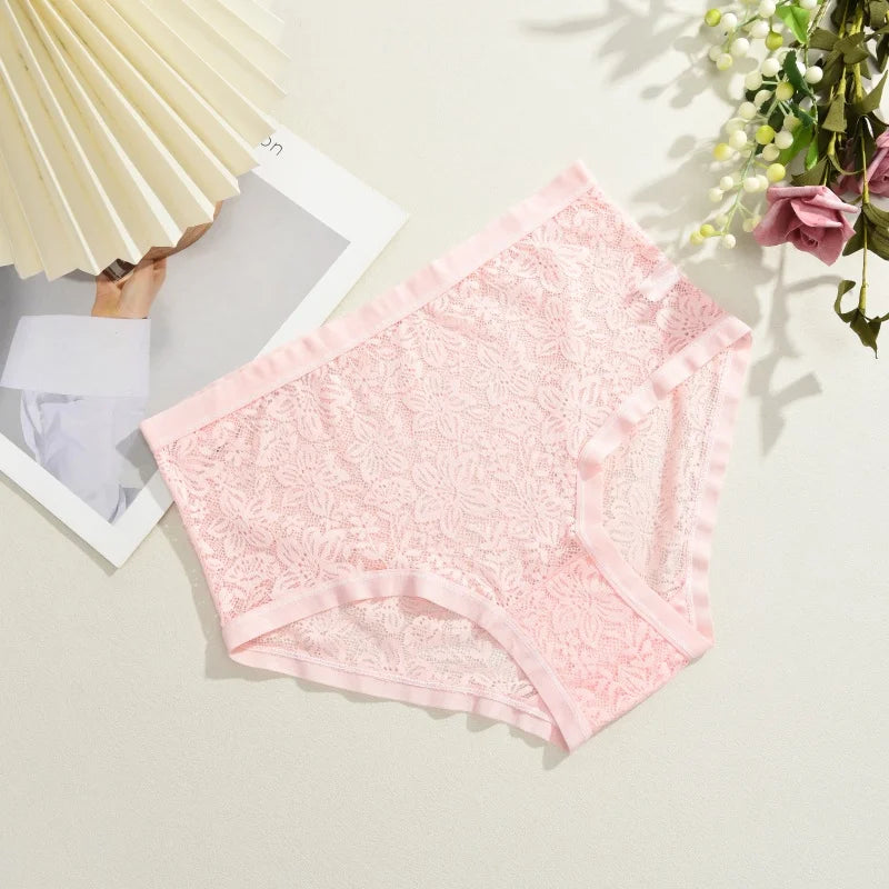 New Women Sexy Panties Hollow Out Lace Floral Ladies Briefs Low Waist Solid Comfortable Hot Sale Female Underpants S-XXL