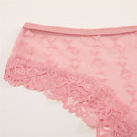 1PCS Bikini Lace Briefs Panties Women's Transparent Lingerie Sexy Female Underpants Floral Lace Perspective Waist Band Briefs