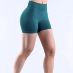 Women High Waist Yoga Shorts Stretch Breathable Sports Shorts Fitness Gym Running Workout Short Pants For Ladies