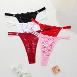 5pcs/pack Multi-color Plus Size Sexy Women g-string Sexy Lingerie Elegant Lady thongs Underwear 1XL-4XL Fashion Female Panties