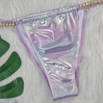 Diamond Rhinestones PU Faux Leather Bikini Female Swimsuit Women Swimwear Two-pieces Bikini Set Bather Bathing Suit Swim V5131