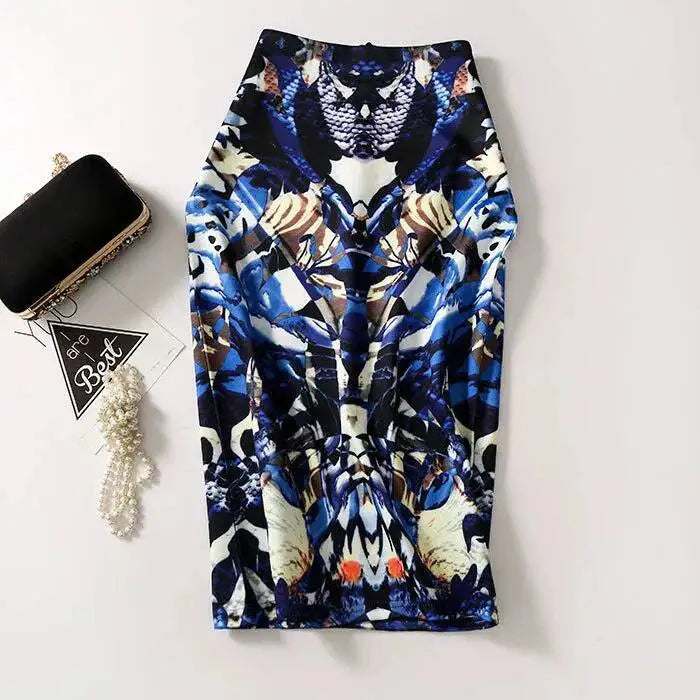 Spring Summer Women Y2K High Waist Midi Pencil Chiffon Skirts Slim Bodycon Vintage Hip Raise Korean Fashion Clothes UOV5