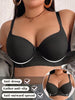 Plus Size Bcd Women Bra Thin Full Coverage Non-Slip Push up Bra Side Underwire Support Comfort Lingerie