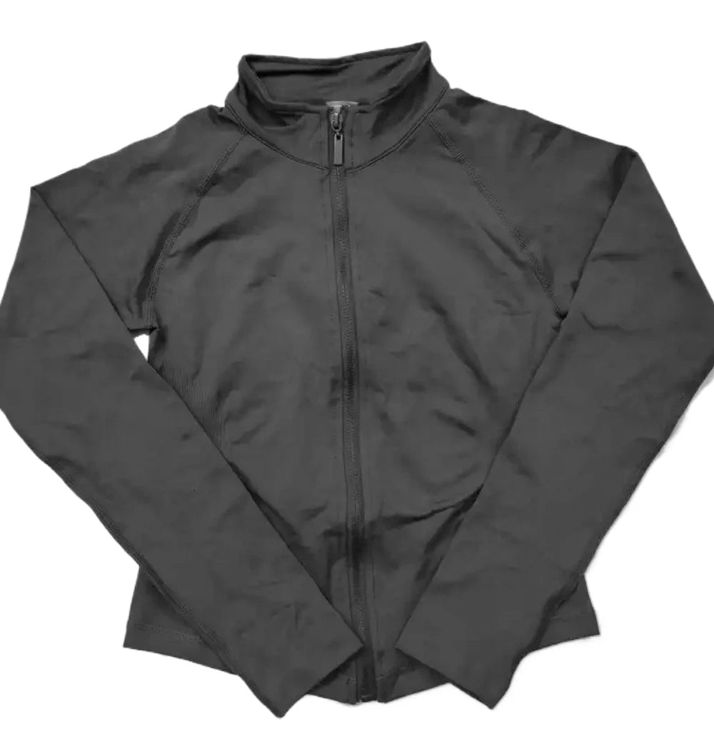 Long Sleeve Sports Jacket Women Zip Yoga Shirts Seamless Fitness Gym Top Sportswear Slim Fit Running Coats Workout Clothes Woman