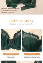 Bras For Womens Lingerie BH Tops Elegance Lace Bras Sexy Underwear Underwire Support Plus Size Brassiere Leisure A B C D E Cup
