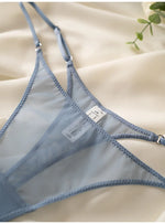 Lace Mesh Women Briefs Sexy Thong Transparent Panties Underwear Low Waist Girls G String Seamless Lingerie Fitness T Back