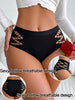 Women Hollow-out Seamless Panties Solid Breathable Sexy Briefs Underwear