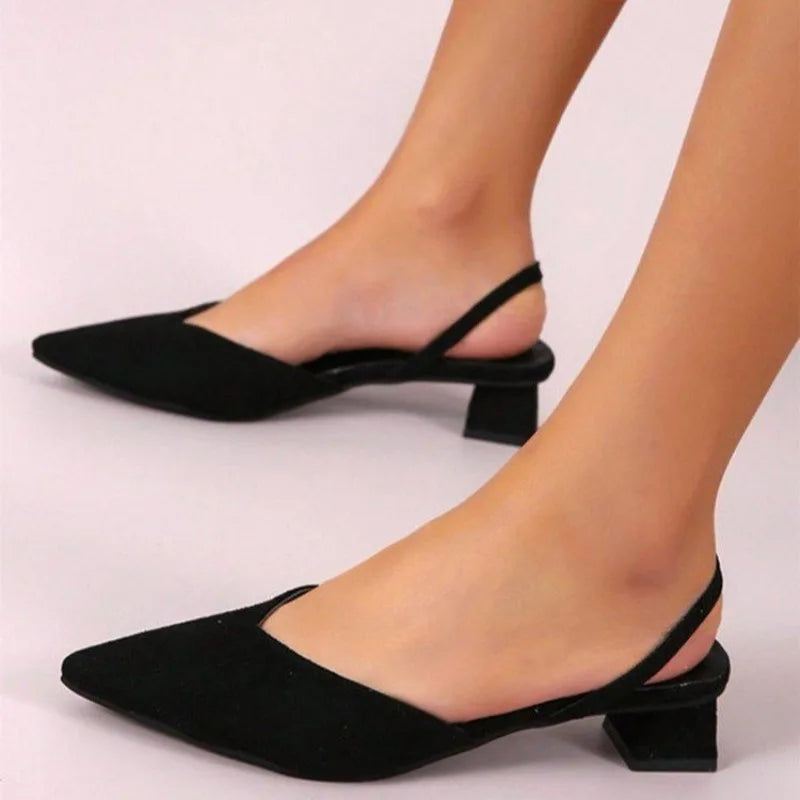 Shoes for Women Hot Sale Slingbacks Women's High Heels Shallow Mouth Office and Career Sexy Slip-on Toe Cap Gladiator Sandals