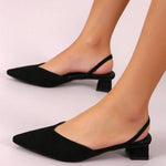 Shoes for Women Hot Sale Slingbacks Women's High Heels Shallow Mouth Office and Career Sexy Slip-on Toe Cap Gladiator Sandals