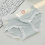 1 Pack 7A Antibacterial Mid-Rise Fit Panties Sexy Lingerie Breathable All-Day Comfortable Briefs Solid Color M-XL Intimates
