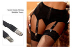 Ohyeah White Sexy Garter Belt Black Imitation Leather Lace Garter Suspenders Lingerie Hot Elastic High Waist Stocking Belt