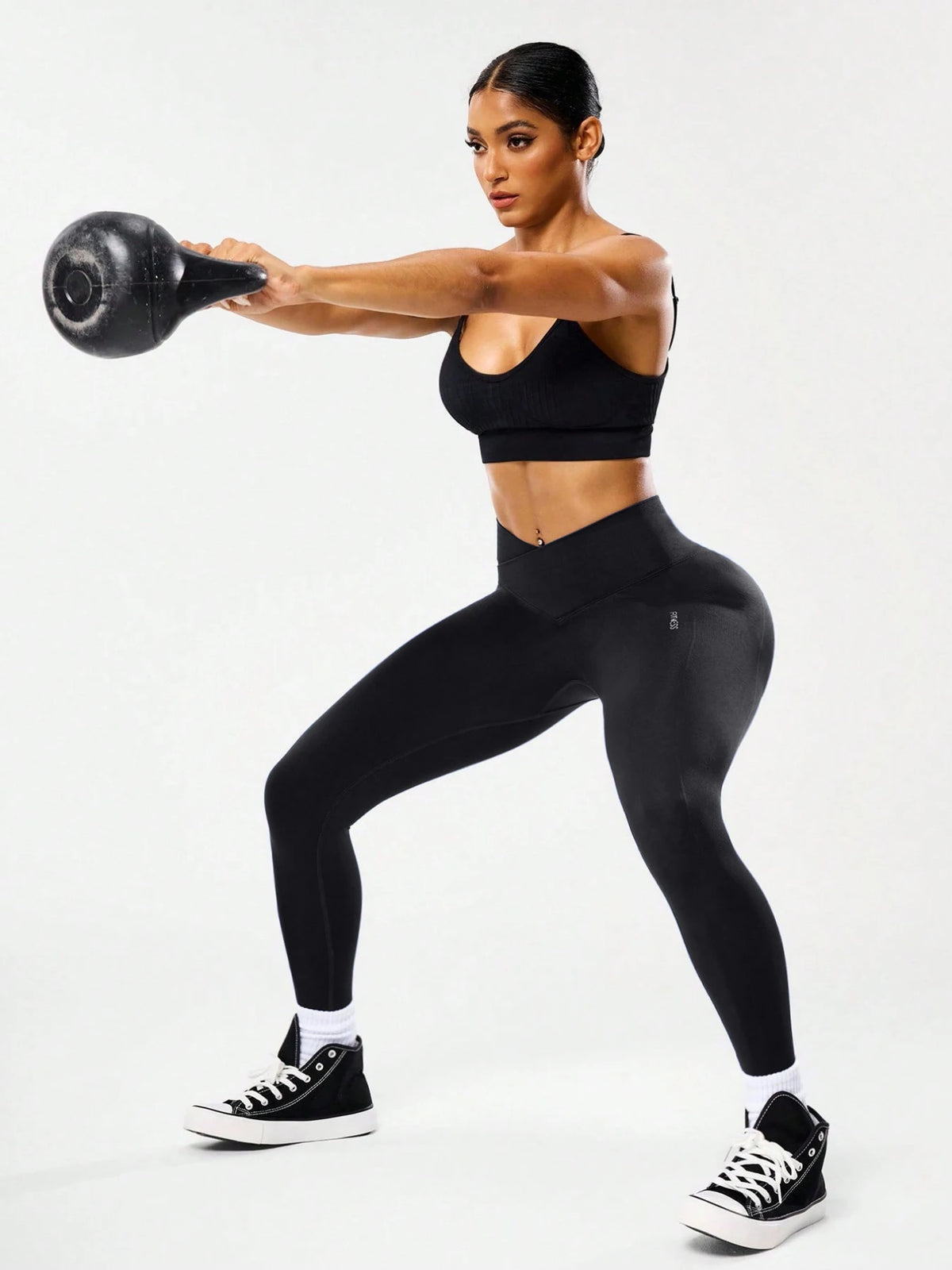 High-waisted seamless yoga leggings for women, fitness yoga pants with four-way stretch fabric, abdominal shaping, suitable for