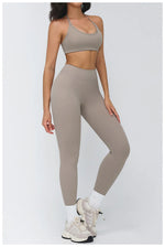 2 Pieces Sportswear Women Yoga Set Gym Clothes Fitness Set Outfit Outdoor Long-Sleeved Shirt Tracksuits Sports Bra Gym Leggings