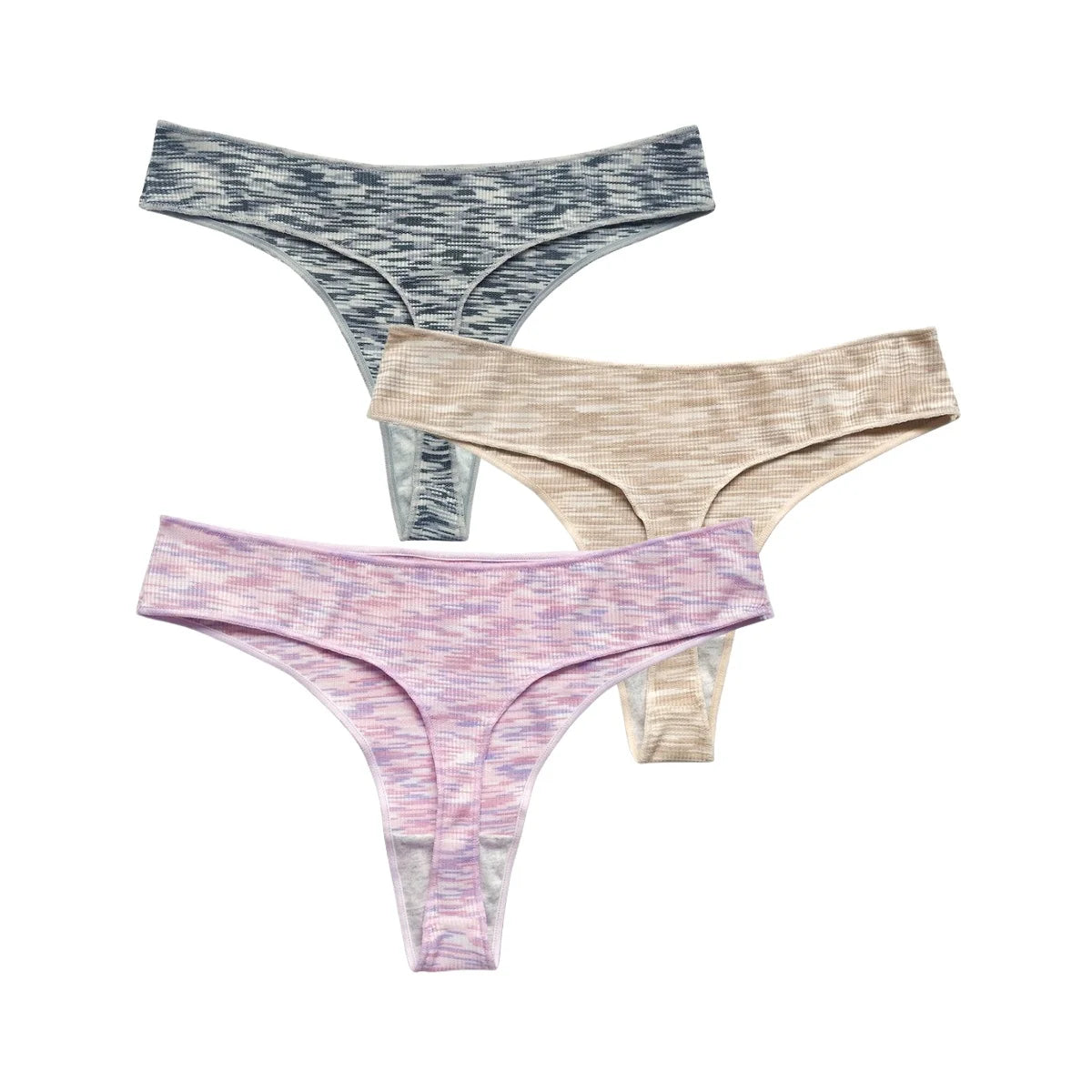 3Pcs/Set Women Panties Low Rise G-string Seamless Underwear Female Underpants Comfort Panties Sexy Lingerie S-XL Thongs
